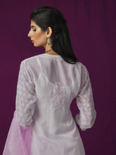 Aztec Pink Chikankari Kurta